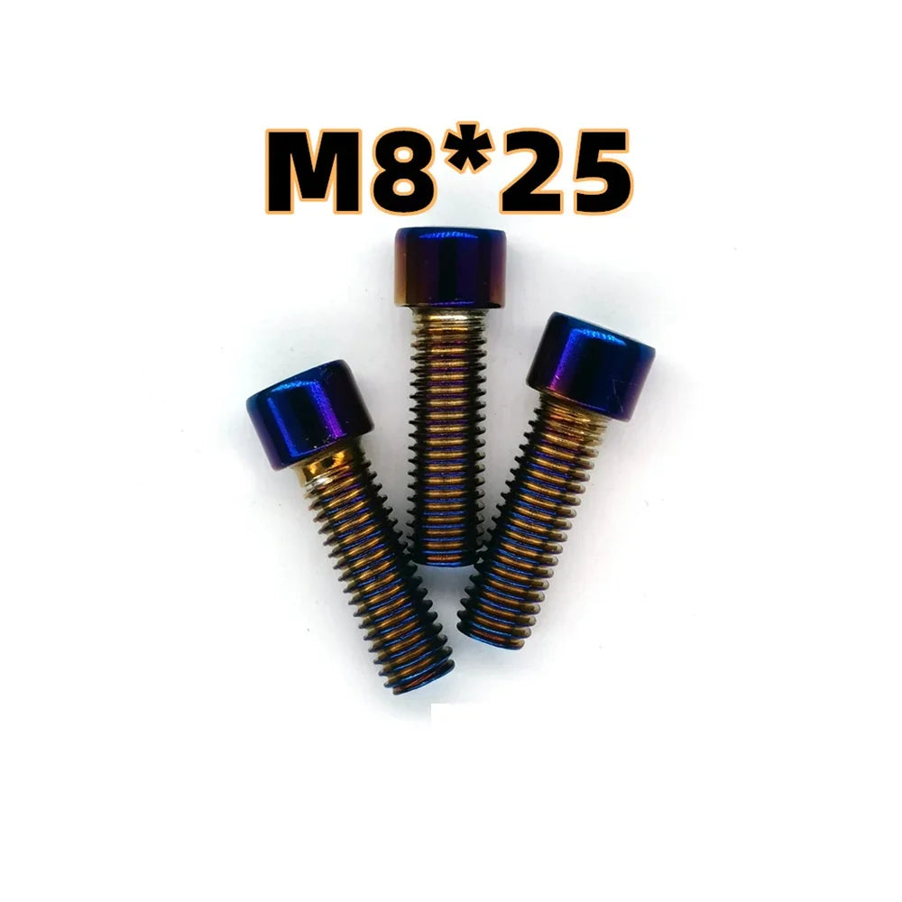 M5 M6 M8 M10 304 Hex Hexagon Socket Screws Alloy Steel Titanium Plating Gold Screw Length