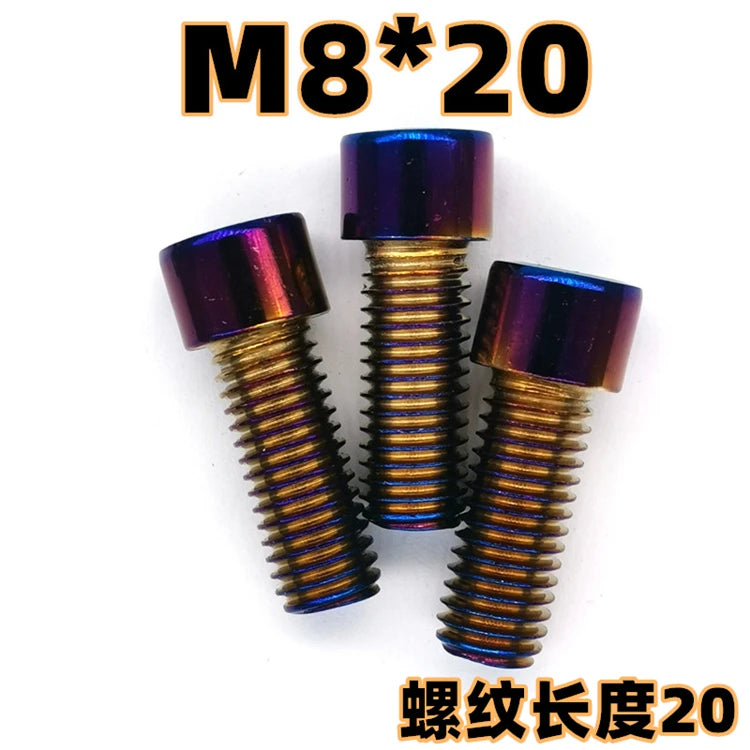 M5 M6 M8 M10 304 Hex Hexagon Socket Screws Alloy Steel Titanium Plating Gold Screw Length