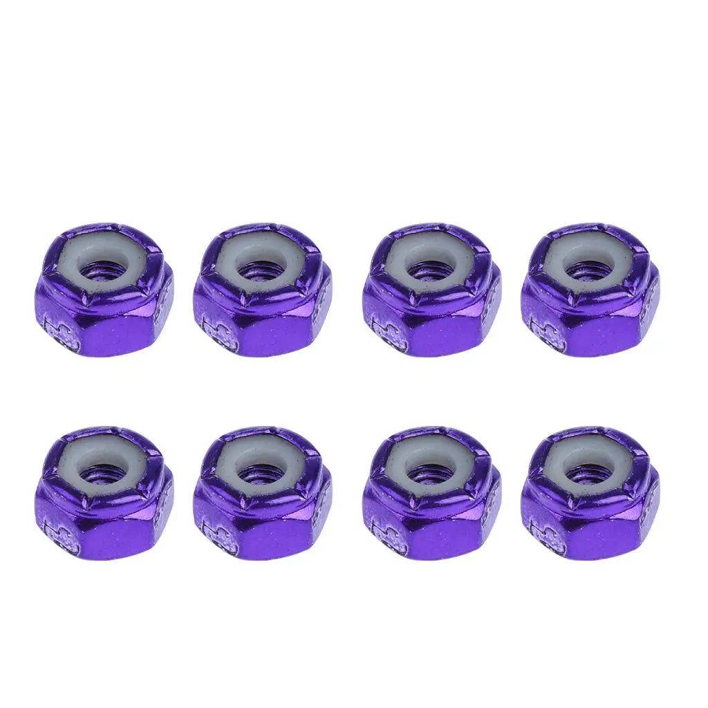 8pcs Brand New Replace Skateboard Truck Hardware Set Longboard Screws Bolts